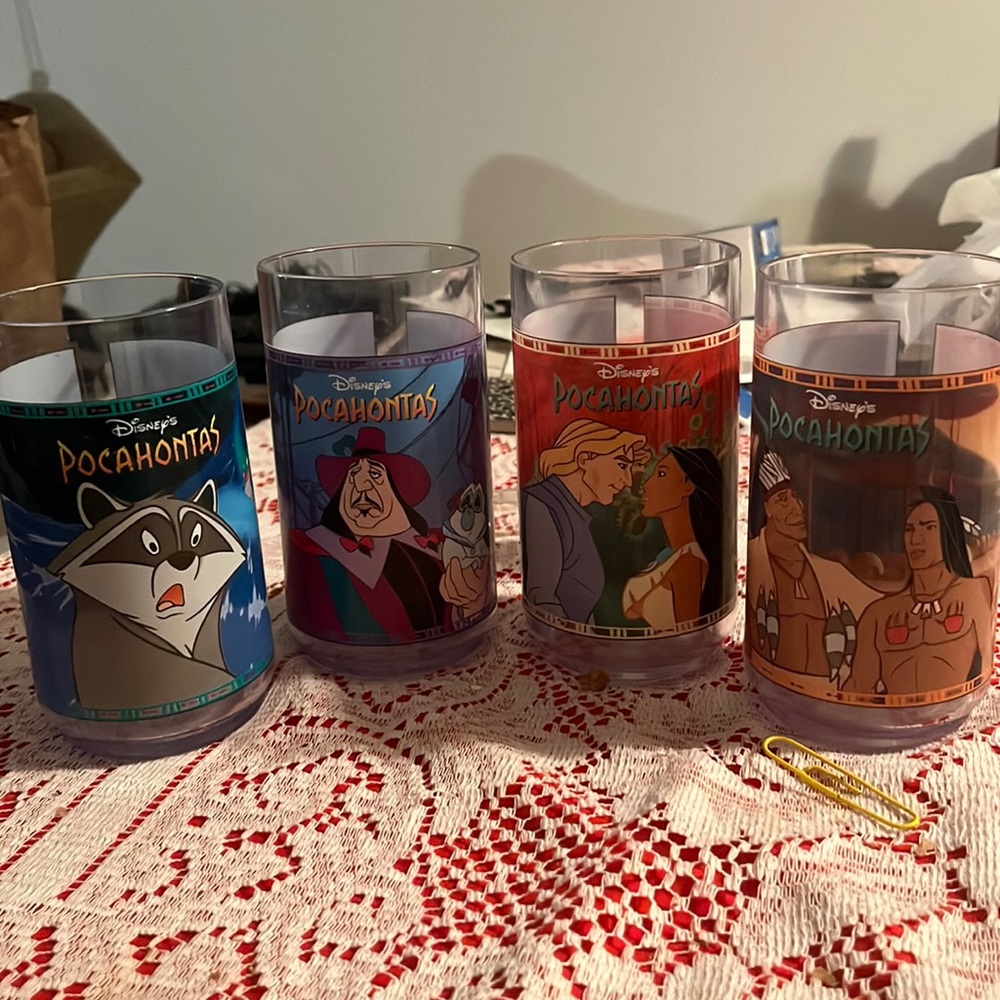 Pocahontas glasses from burger king.